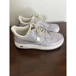 Nike Air Force 1 Low Oxygen Purple Silver CI9912-500 Women's Size 6.5 Pre-owned